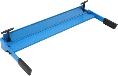 Produktbild von Manuelle Blechbiegemaschine, Abkantbank, Biegewinkel 0-120°, 630 mm Arbeitsbreite, Kantbank für Werkstatt Metallbearbeitung, Blau