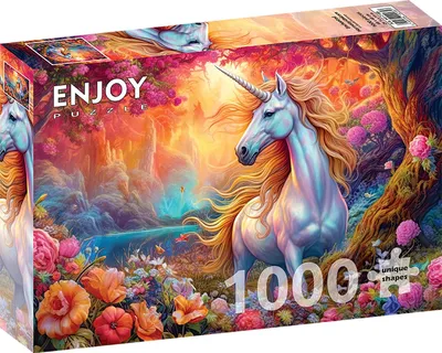Image de Puzzle 1000 pièces Enjoy – Enchanted Harmony Licorne