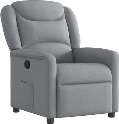 Produktbild von vidaXL Relaxsessel Hellgrau Stoff
