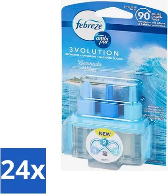 Productafbeelding van Ambi Pur 3volution - Bermuda Vibes navulverpakking - Luchtverfrisser - 20 ml - Voordeelverpakking - 24 stuks