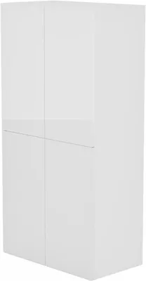 Obrázek produktu pro HAJDUK FURNITURE Koupelnová skříňka závěsná bílá 60x120x34 cm – Vysoký lesk čelo, matný korpus – Skříň do koupelny nástěnná