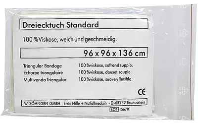 Obrázek produktu pro Trojúhelníková tkanina standard 96x96x136cm bílá