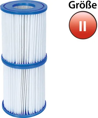 Immagine prodotto di Bestway 58094 - Cartuccia filtrante Flowclear misura II confezione doppia, 10,6 x 13,6 cm