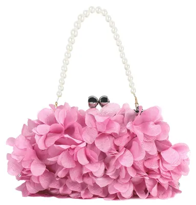 Produktbild von Pandalein Damen Blumen Clutch Seide Abendtasche Brauttasche Kleidertasche Handta
