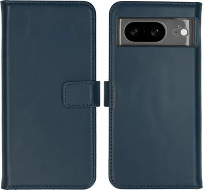 Immagine prodotto di Selencia Custodia a libro in vera pelle Google Pixel 8 - Blu