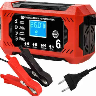 Obrázok produktu pre FORSAGE | Nabíjačka autobatérií, pre 12 V LCD batérie, nabíjačka batérií, kompenzácia teploty, režim rekondicionovania, inteligentná nabíjačka autobatérií