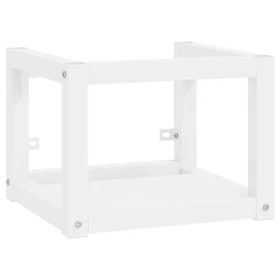 Zdjęcie produktu dla vidaXL Ścienna rama umywalki łazienkowej biała 40x38x31 cm żelazna