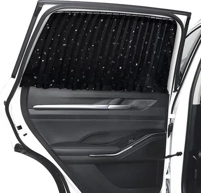 Produktbild von Magnetische Sonnenschutzvorhänge weiß für Auto