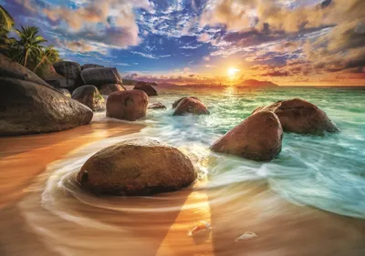 Produktbild von Puzzle 1000 Elemente. Samudra Strand, Indien