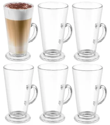 Produktbild von Vivalto Caffe Latte/Kaffeeglaser Paris - Glas - 6x - 280 ml