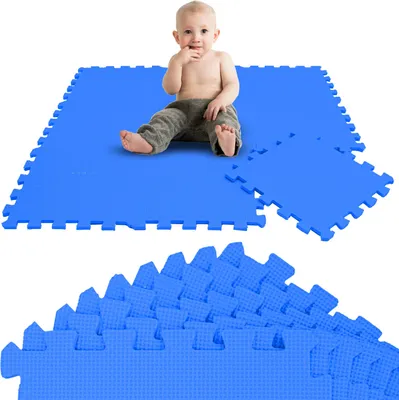 Produktbild von 9 Teile Baby Kinder Puzzlematte ab Null - 30x30 Puzzle Spielmatte Krabbelmatte
