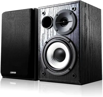Produktbild von Edifier R980T Aktive 2.0 Lautsprechersystem Paar (24 Watt), 4" PC Regallautsprecher Studio Monitore für Computer --Schwarz