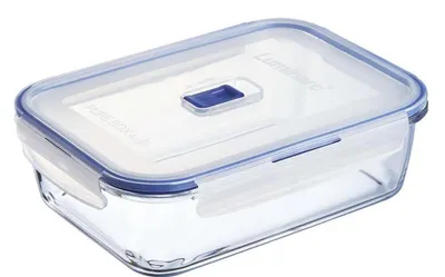 Immagine prodotto di Contenitore rettangolare trasparente con coperchio, capacità 197 cl - confezione da 6 pezzi