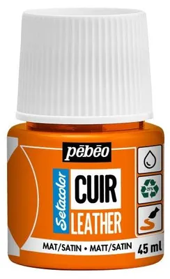 Zdjęcie produktu dla Farba do skóry Pebeo Setacolor matt/satin 45 ml - bakłażanowa fioletowa