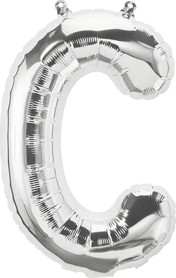 Image de Ballon en plastique, lettre C, argent, env. 100 cm