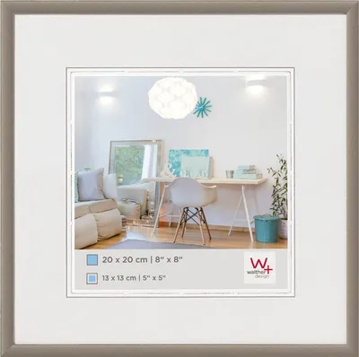 Immagine prodotto di walther design New Lifestyle Cornice in plastica 13x13 cm ACCIAIO KV313D