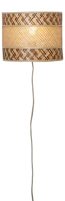 Produktbild von GOOD&MOJO Wandlampe Langkawi Bambus/Schirm 32x16x25cm Natur