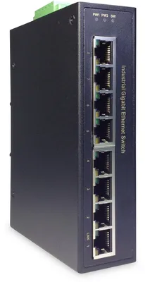 Produktbild von DIGITUS Switch Ind. 8-Port  Gigabit         Unmanaged schwar