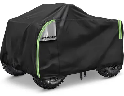 Produktbild von XXXL Quad ATV Abdeckplane 256x110x120cm 210D Oxford Grün/Schwarz Allwetterschutz
