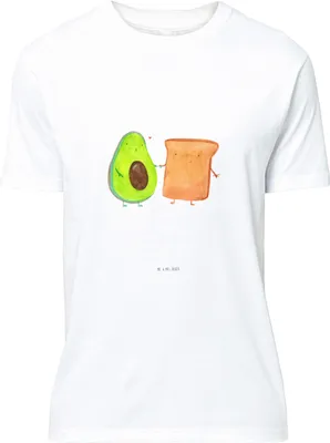 Produktbild von Mr. & Mrs. Panda Shirt Avocado Toast - Weiß - Geschenk, Hochzeit, Liebe, Hochzeitsgeschenk, T-Shirt mit Spruch, Tshirt, S, Toastbrot, Lustiges