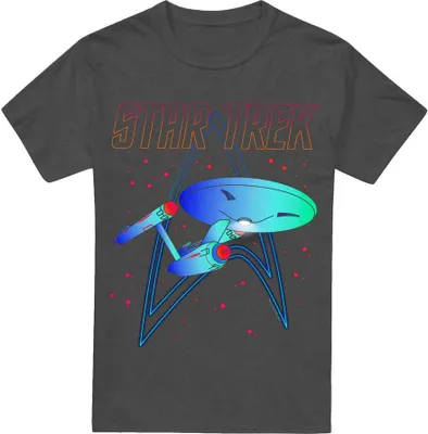 Image de Star Trek - T-shirt homme/femme unie TV18006 (L) (Charbon de bois)