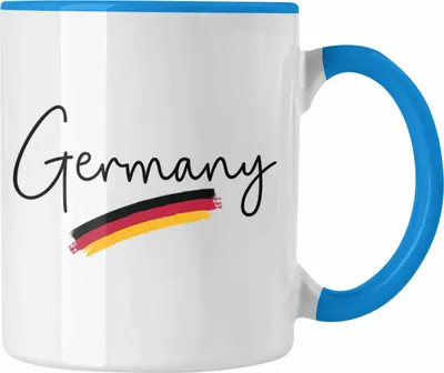 Produktbild von Trendation - Germany Tasse Deutschland Flagge National Stolz (Blau)