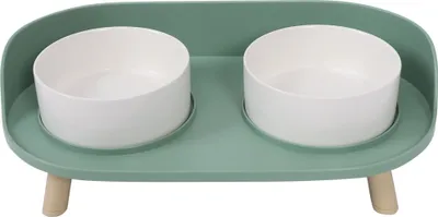 Obrázek produktu pro M-Pets Altitude Dvojmiska na stojánku 25 × 44 × 16 cm