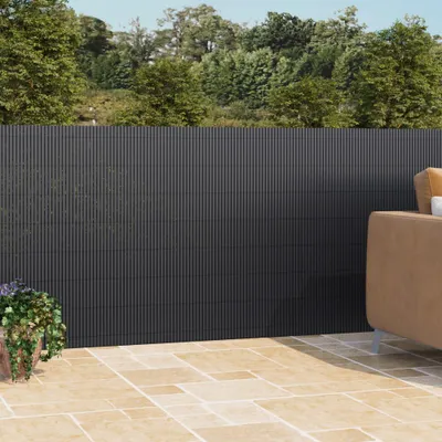 Produktbild von Livingandhome Rollbarer PVC-Sichtschutzzaun – vielseitig & wetterfest