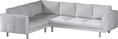 Produktbild von Dekoria Bezug für Norsborg 5-Sitzer Ecksofa, hellgrau, Norsborg 5-Sitzer Ecksofabezug