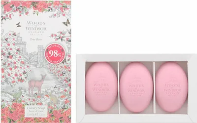 Produktbild von Woods Of Windsor True Rose Three 62ml Luxusseifen für Frauen