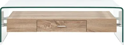 Obrázok produktu pre vidaXL Couchtisch Transparent 98×45×31 cm Srdce sklo