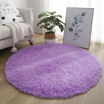 Produktbild von Weicher, rutschfester Shaggy-Teppich, 40 cm, in Lila