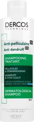 Produktbild von Vichy Dercos Anti-Dadruff Advanced Action Shampoo čisticí šampon proti lupům pro normální až mastné vlasy 200 ml