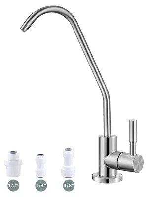 Produktbild von Trinkwasserhahn Umkehrosmosehahn Küchenspüle gebürstetes Nickel SUS304 Edelstahl bleifrei