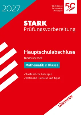 Produktbild von STARK Lösungen zu Mathematik 9. Klasse - Hauptschulabschluss 2027 Niedersachsen - Prüfungsvorbereitung