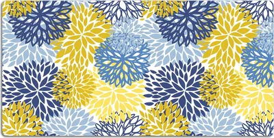 Produktbild von Schreibtischmatte Tischunterlage 100x50 cm Mauspad - Chrysantheme-Blumen