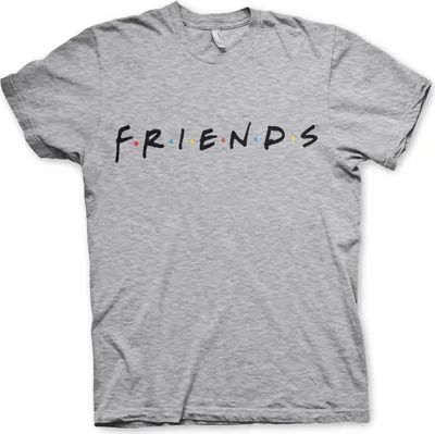 Produktbild von Friends Logo T-Shirt - Medium - Heather-Grey