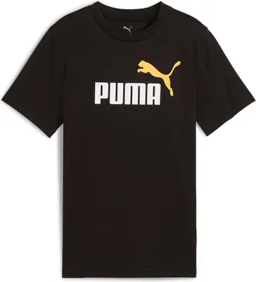 Produktbild von Puma Ess 2 Color No.1 Logo Kurzarm-t-shirt Schwarz 7-8 Years Junge Schwarz 7-8 Years