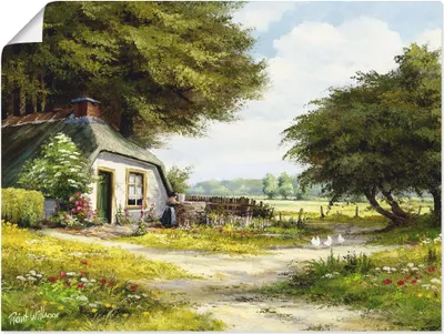 Produktbild von ARTland Poster Bauernhaus Größe: 80x60 cm