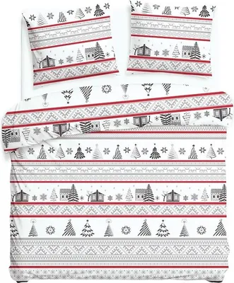 Zdjęcie produktu dla Pościel flanelowa, gruba, ciepła 200x220 31514-1 Boże Narodzenie