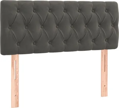 Produktbild von vidaXL Kopfteil Dunkelgrau 90x7x78/88 cm Samt
