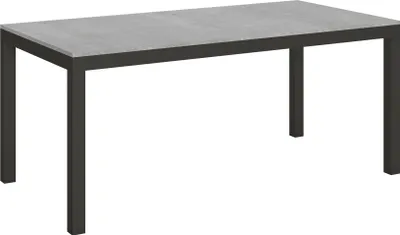 Produktbild von Ausziehbarer Tisch 90x180/440 cm Everyday Evolution Cement Anthrazit Gestell