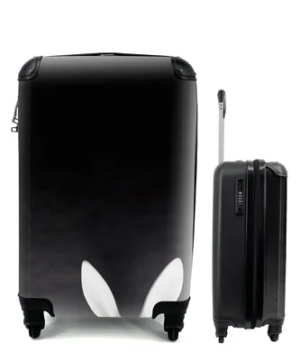 Produktbild von MuchoWow® Koffer Handgepäck Trolley Rollkoffer Kleine Reisekoffer mit 4 Rollen - Kopf eines Osterhasen - Cabin Size < 55x40x23 cm & 55x40x20 cm - Fotokoffer - Kabinenkoffer - Boardgepäck - Reise-Box - Reisekoffer - Reisegepäck - Koffer mit Bild - Trolley für Kinder