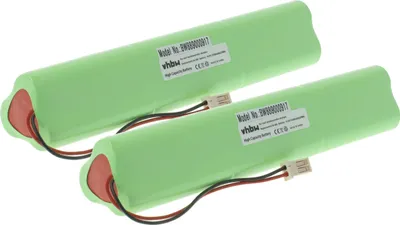 Produktbild von vhbw 2x Akku kompatibel mit Velux Dachfensterrollladen und Rollladen, Solarfenster (2500 mAh, 10,8 V, NiMH, mit Kabel)