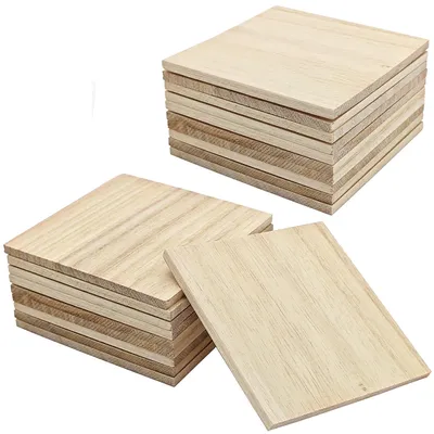 Imagen del producto de Solidchoice: Bloques de madera artesanales para proyectos de bricolaje (20 unidades)