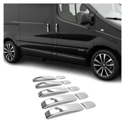 Image de Couverture de poignée de porte pour Renault Trafic 2001-2014 en Acier Inoxydable, Image générée par une IA