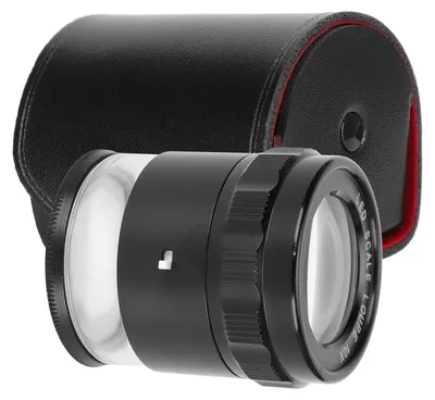 Image de Loupe de bijoutier - 10x de grossissement - Microscope de poche professionnel - Noir