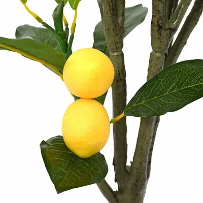 Immagine prodotto di vidaXL Albero di limoni artificiale 136 foglie 120 cm Verde