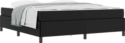 Obrázok produktu pre vidaXL Rám postele s matracom čierny 180 x 200 cm látka