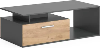 Zdjęcie produktu dla Stolik kawowy Vicco Roland Antracyt/złoty dąb 118 x 59 cm, Model 55610